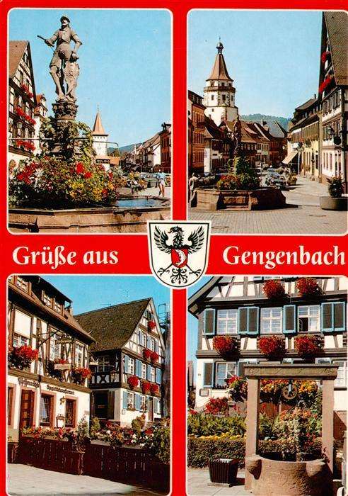 Gengenbach Marktplatz Brunnen Obertor Ortsmotiv