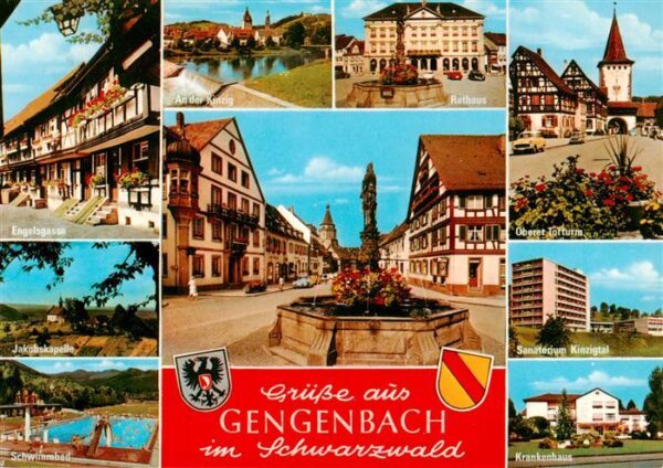 Gengenbach Engelsgasse Jakobskapelle Schwimmbad An der Kinzig Rathaus Marktbrunn