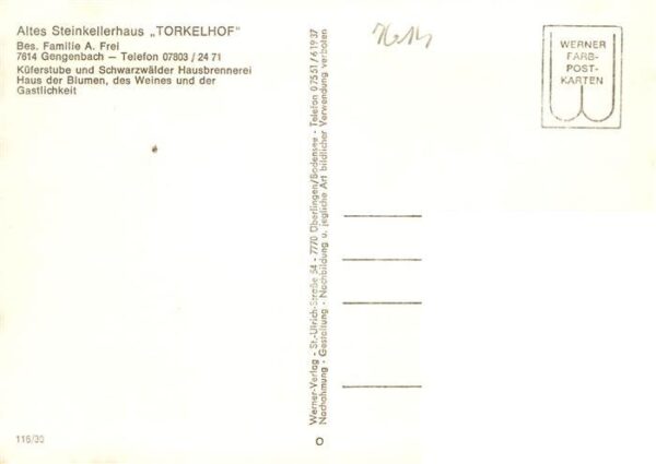 Gengenbach Altes Steinkellerhaus Torkelhof – Bild 2