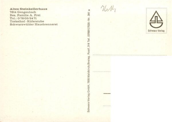 Gengenbach Altes Steinkellerhaus Gastraum – Bild 2