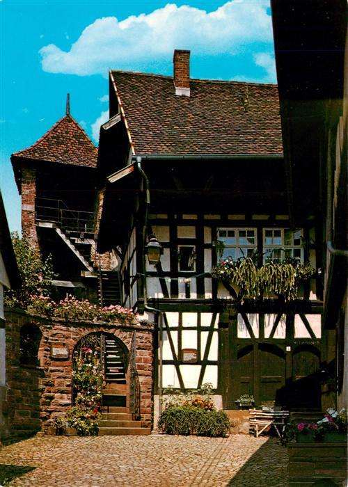 Gengenbach Schwedenturm und Gerberhaus am Gaensbuehl
