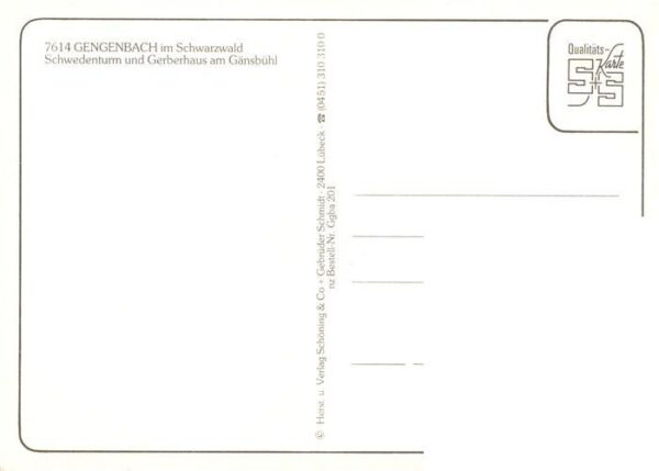 Gengenbach Schwedenturm und Gerberhaus am Gaensbuehl – Bild 2
