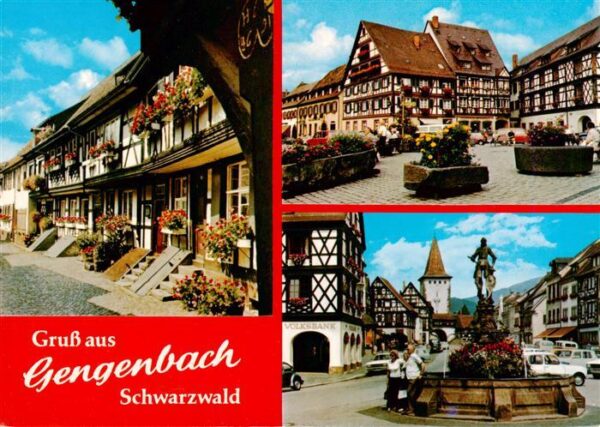 Gengenbach Marktplatz Brunnen Obertor