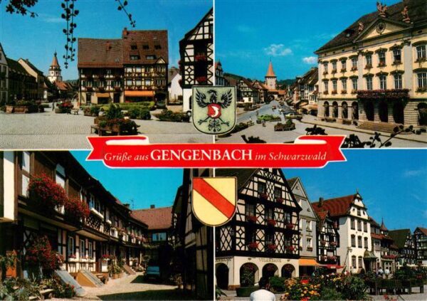 Gengenbach Marktplatz Brunnen Obertor Ortspartien