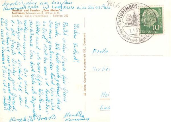 Todtmoos Gasthof Pension Zum Maien – Bild 2