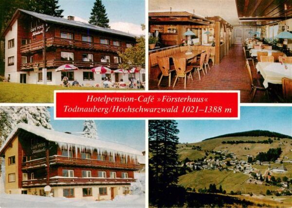 Todtnauberg Hotelpension Cafe Foersterhaus Gaststube Panorama