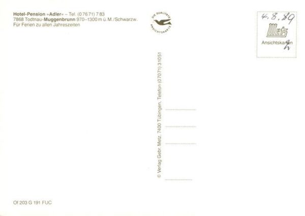 Muggenbrunn Hotel Pension Adler – Bild 2