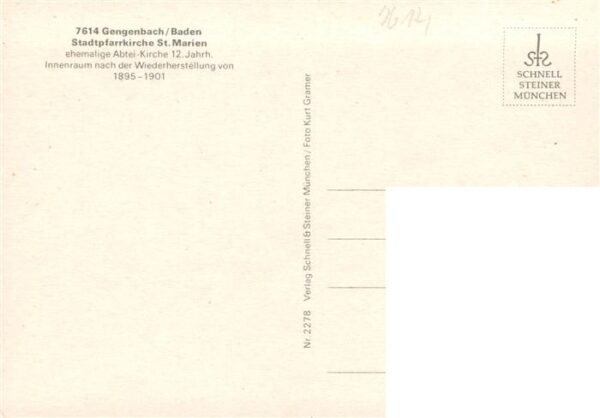 Gengenbach Stadtpfarrkirche St Marien Inneres – Bild 2