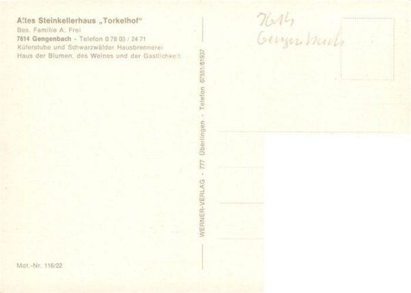 Gengenbach Altes Steinkellerhaus Torkelhof – Bild 2