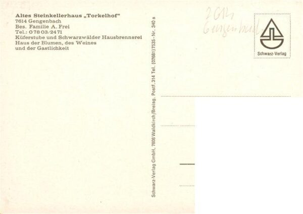 Gengenbach Altes Steinkellerhaus Torkelhof – Bild 2