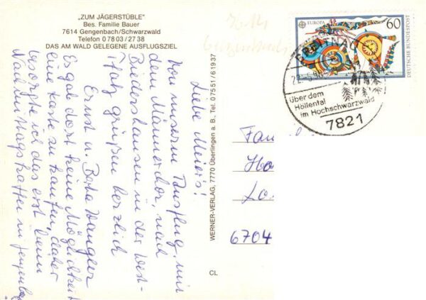 Gengenbach Gasthof Pension Zum Jaegerstuebli Gastraeume – Bild 2
