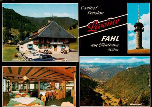 Fahl Feldberg Gasthof Pension Lawine Feldbergturm Gastraum Wiesental