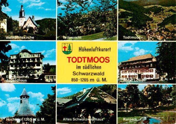 Todtmoos Wallfahrtskirche Europaeisches Jugendhaus Hochkopfturm Altes Schwarzwal