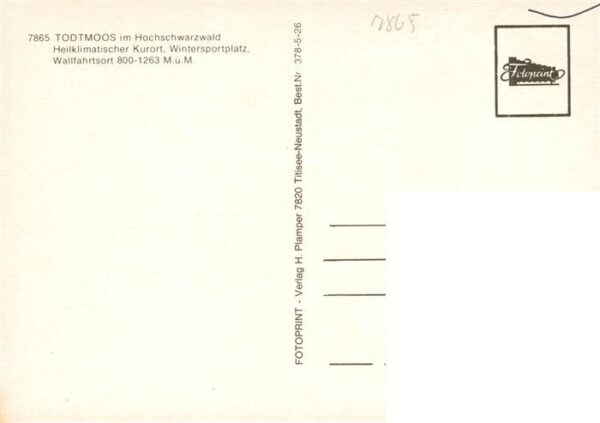 Todtmoos Klinik Wehrawald Kirche Panorama Park – Bild 2