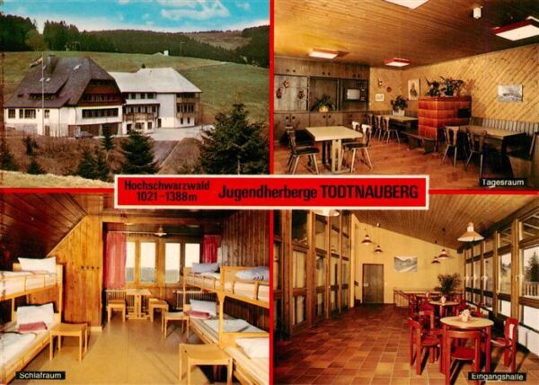 Todtnauberg Jugendherberge Tagesraum Schlafraum Eingangshalle