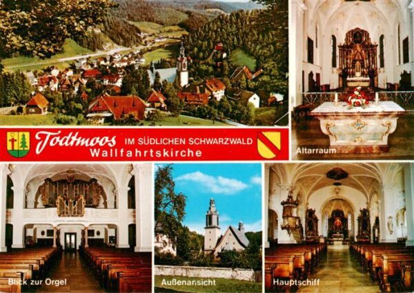 Todtmoos Wallfahrtskirche Altarraum Orgelblick Aussenansicht Hauptschiff