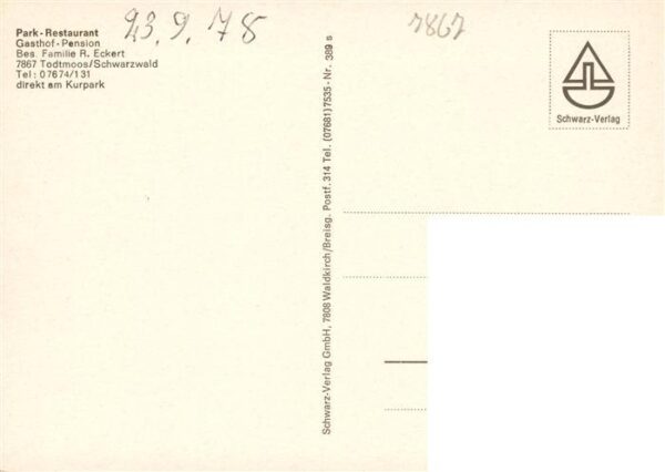 Todtmoos Park Restaurant Gasthof – Bild 2