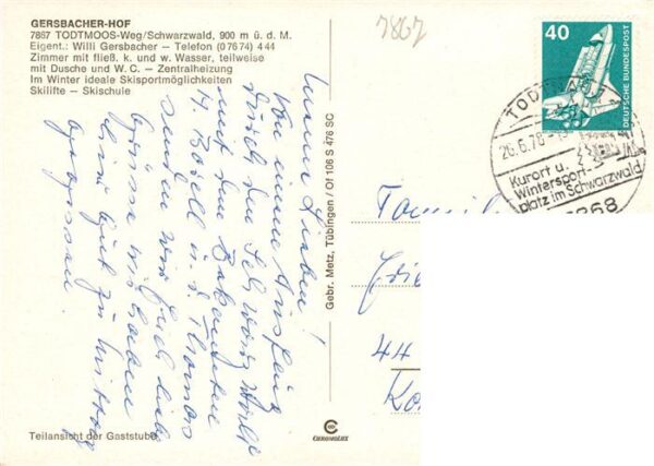 Todtmoos Gersbacher Hof – Bild 2