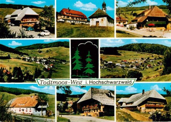 Todtmoos Schwarzwaldhaeuser Kirche Panorama