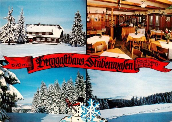 Todtnauberg Berggasthaus Stuebenwasen Gaststube Feldberggebiet
