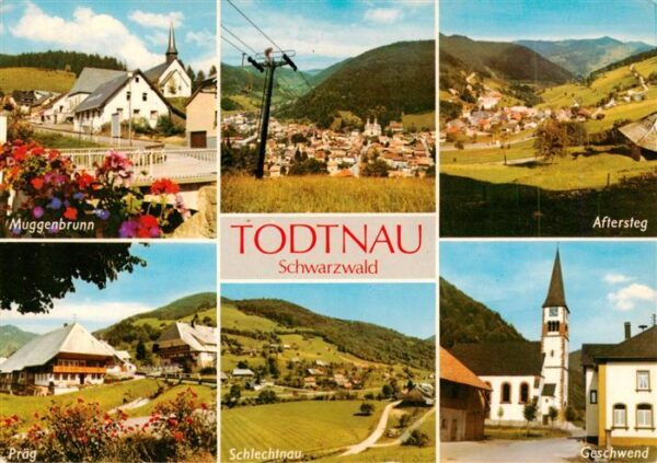 Todtnau mit Muggenbrunn Aftersteg Praeg Schlechtnau Geschwend