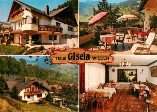 Wieden Schwarzwald Haus Gisela Terrasse Gastraum