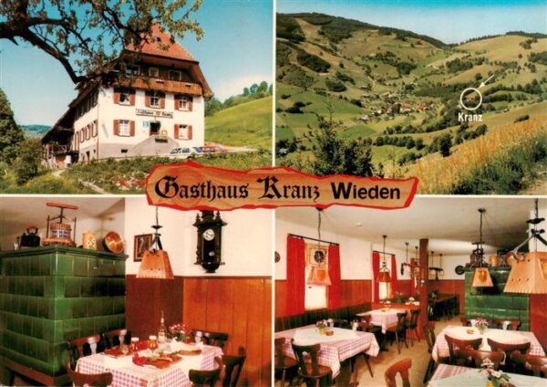 Wieden Schwarzwald Gasthaus Kranz Panorama Gastraeume