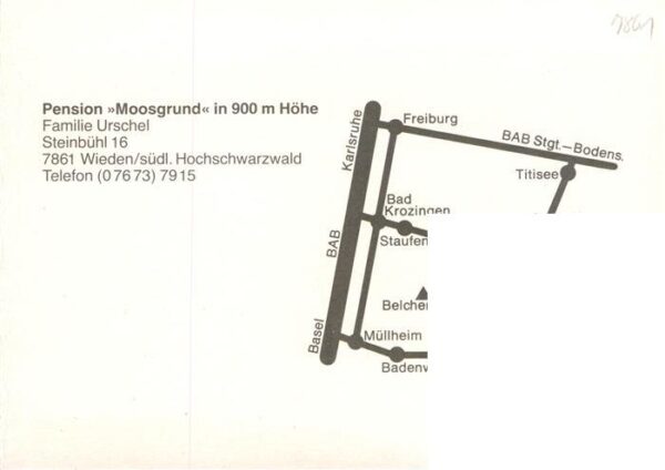 Wieden Schwarzwald Pension Moosgrund – Bild 2