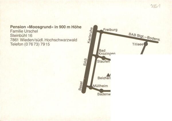 Wieden Schwarzwald Pension Moosgrund – Bild 2