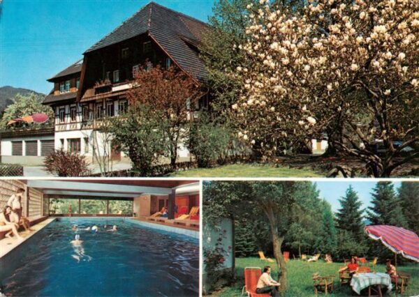 Gutach Schwarzwald Schwazwald-Gasthof Linde Hallenbad Garten Baumbluete