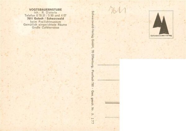 Gutach Schwarzwald Vogtsbauernstube Gastraum – Bild 2