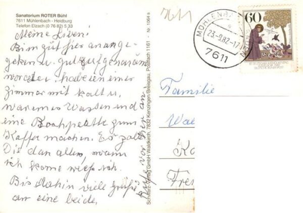 Heidburg Muehlenbach Sanatorium Roter Buehl Schwarzwald – Bild 2