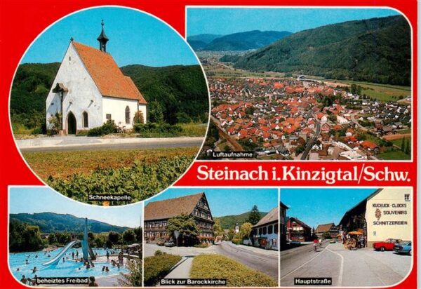 Steinach Kinzigtal Schwarzwald Schneekapelle Luftaufnahme Freibad Motiv mit Baro