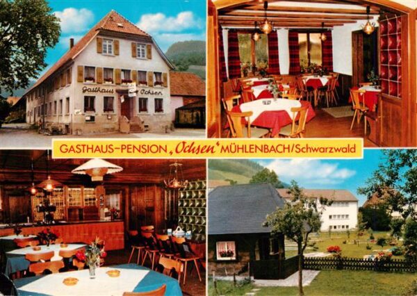 Muehlenbach Wolfach Kinzigtal Baden Gasthaus Pension Ochsen Gastraum Minigolf