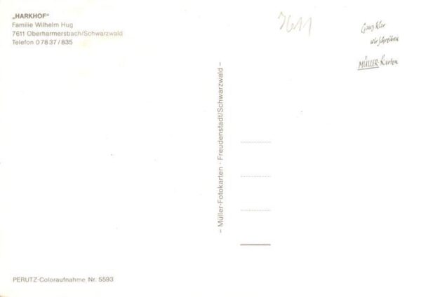 Oberharmersbach Harkhof Gaststube Landschaftspanorama Schwarzwald – Bild 2