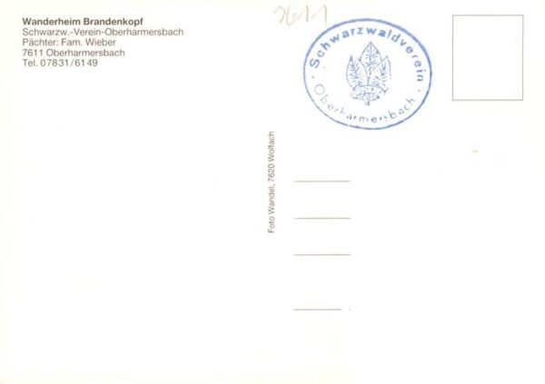 Oberharmersbach Wanderheim Brandenkopf Schwarzwaldverein Aussichtsturm – Bild 2