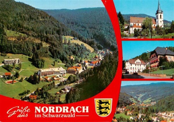 Nordrach Panorama Luftkurort Schwarzwald Sanatorium Kirche