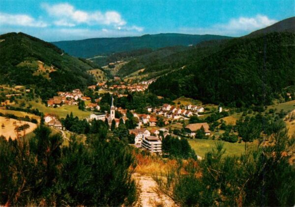 Nordrach Panorama Luftkurort im Schwarzwald mit Kurhaus
