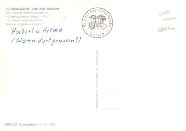 Gutach Schwarzwald Schwarzwaelder Freilichtmuseum Vogtsbauernhof Lorenzenhof Ori – Bild 2
