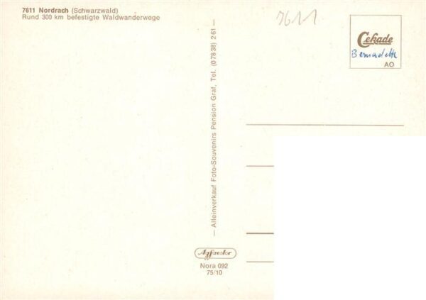 Nordrach Festhalle Landschaft Sanatorium Freibad Rathaus Pension Souvenirs Kurha – Bild 2