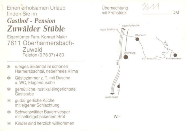 Zuwald Oberharmersbach Gasthof Pension Zuwaelder Stueble Gastraum – Bild 2