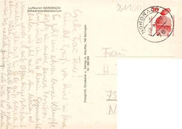 Nordrach Schwarzwaldsanatorium Luftkurort im Schwarzwald – Bild 2