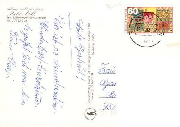 Muehlenbach Wolfach Kinzigtal Baden Schwarzwaldsanatorium Roter Buehl Schwarzwal – Bild 2