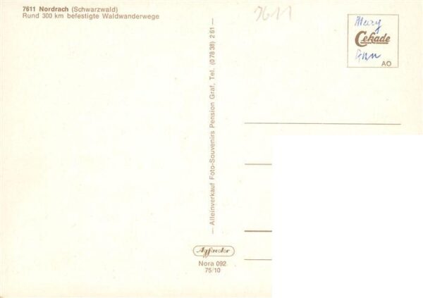 Nordrach Festhalle Ernsbachtal Sanatorium Freibad Rathaus Pension Souvenirs Kurh – Bild 2