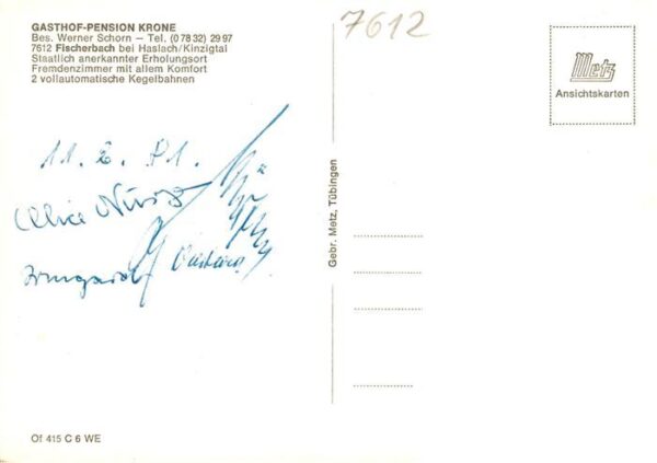 Fischerbach Kinzigtal Gasthof Krone Gastraum – Bild 2