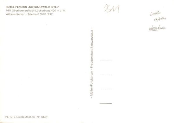 Loecherberg Oberharmersbach Hotel Pension Schwarzwald Idyll Fontaene – Bild 2