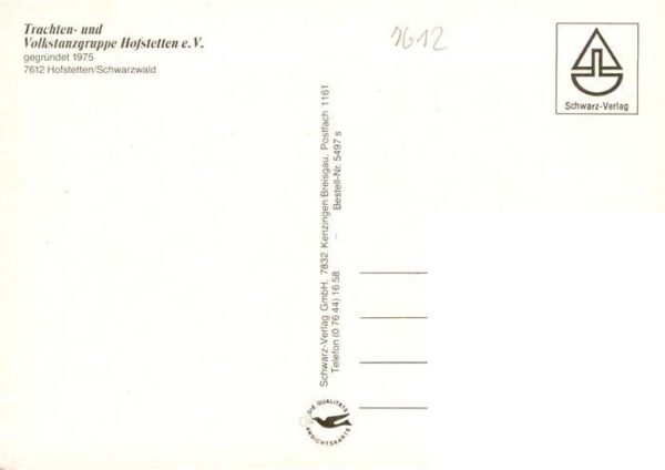 Hofstetten Kinzigtal Trachten und Volkstanzgruppe Hofstetten Teilansichten – Bild 2