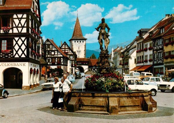 Gengenbach Marktplatz mit oberem Torturm