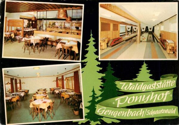 Gengenbach Waldgaststaette Ponyhof Gastraeume Kegelbahn