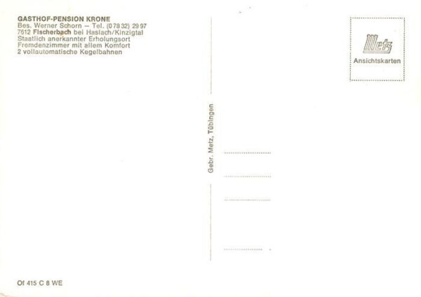 Fischerbach Kinzigtal Gasthof Pension Krone – Bild 2